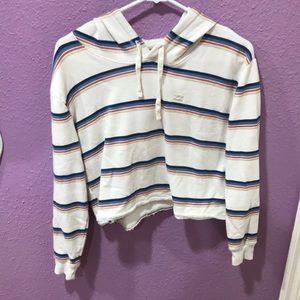 BILLA BONG striped cropped hoodie